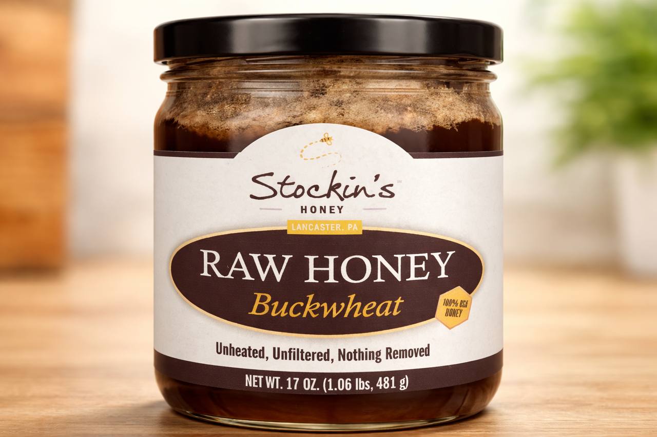 Raw Buckwheat Honey: 17oz