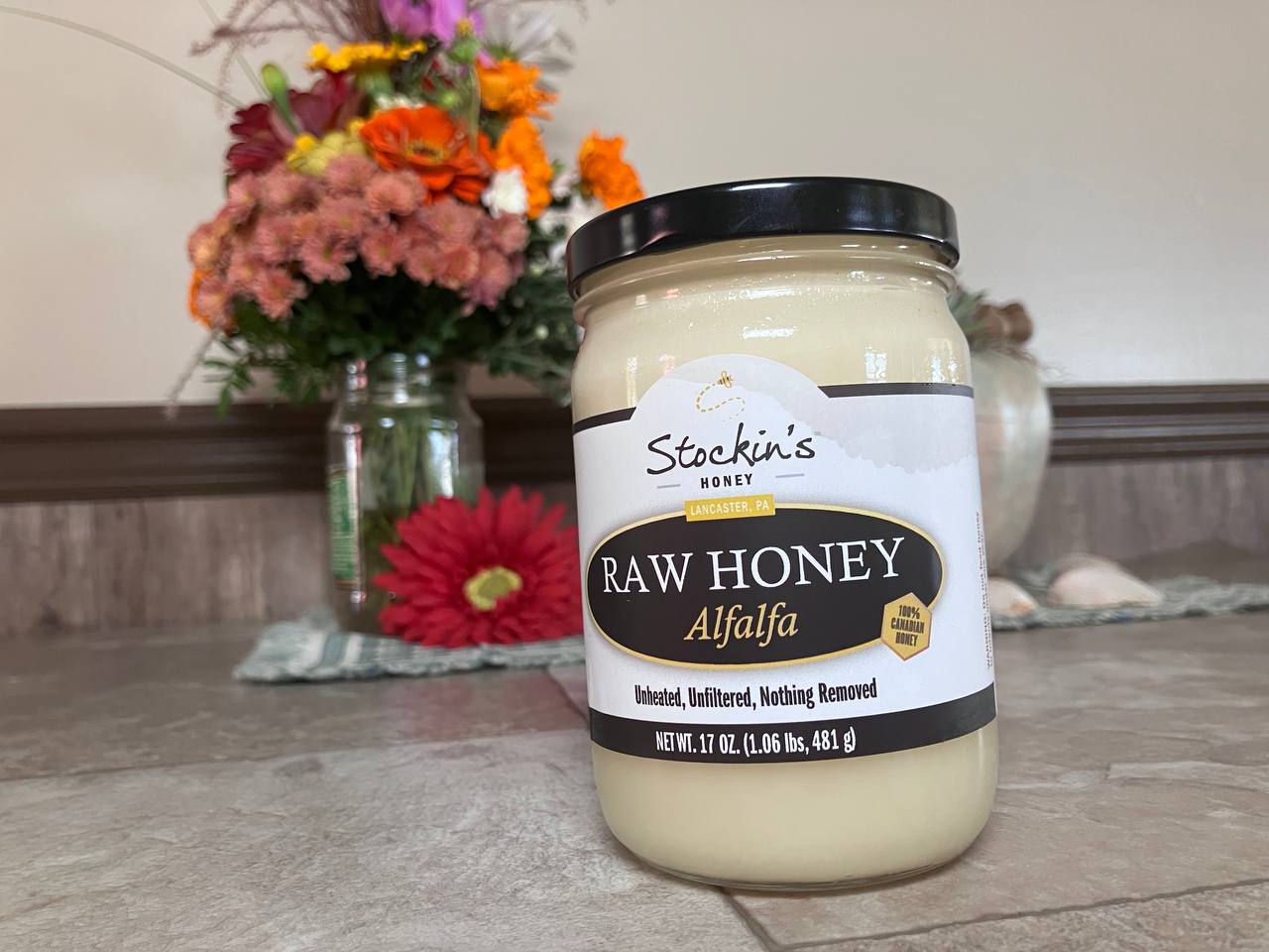 Raw Alfalfa Honey: 17oz