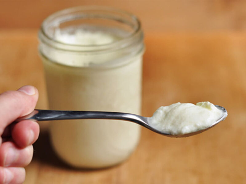 Cow Yogurt, Cream Top: quart in glass