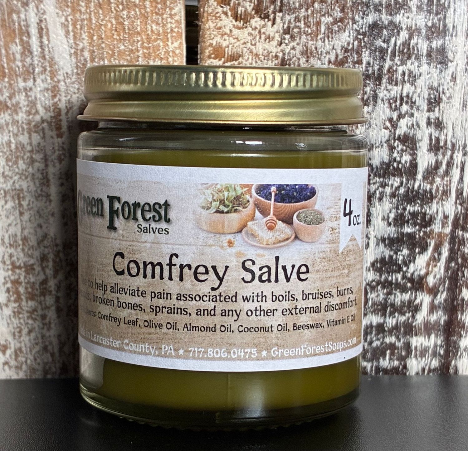 Comfrey Salve: 4oz