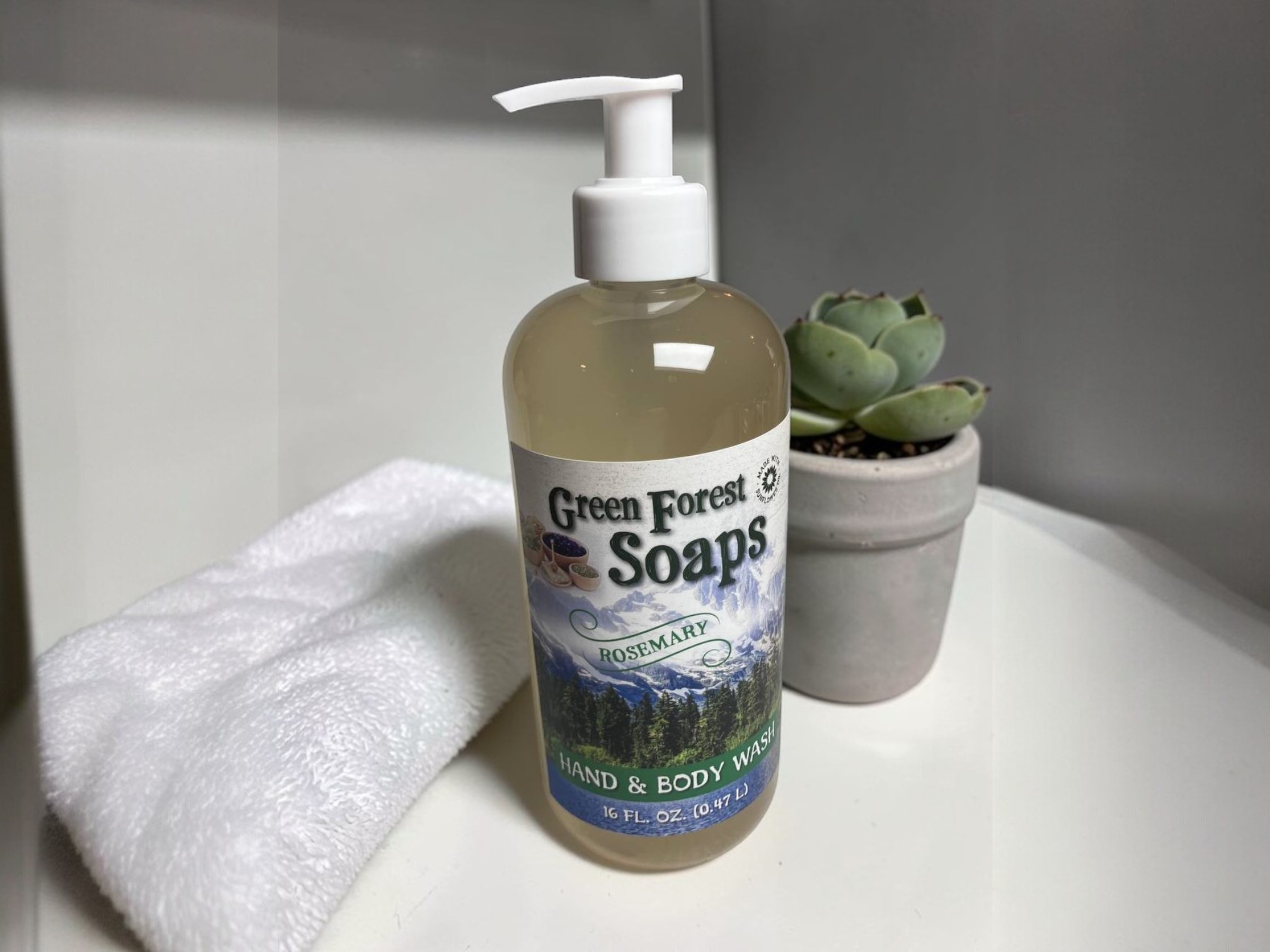 Rosemary Hand and Body Wash: 16oz