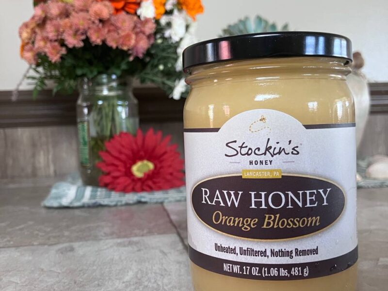 Raw Orange Blossom Honey: 17oz