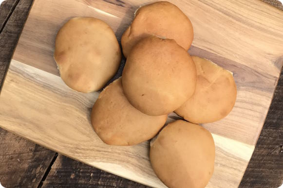 Home Style White Spelt Hamburger Buns